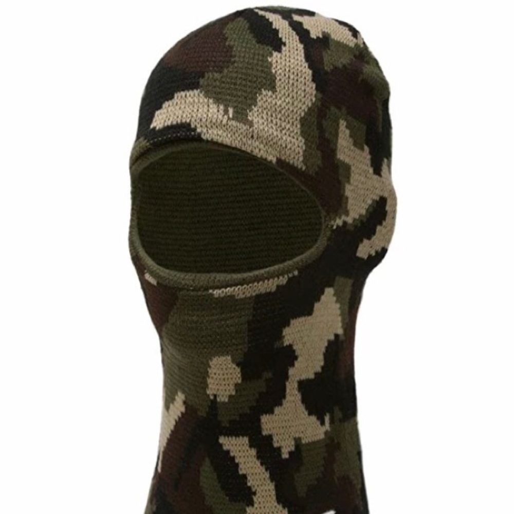Knit One Hole Camouflage Ski Mask